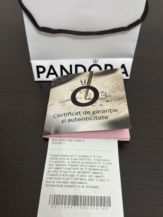 Vand bratara pandora placata cu aur