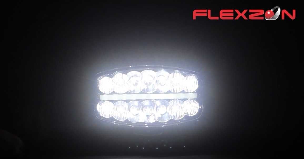 80W LED Лед Фар Халоген Неон ефект 12-24V E-Mark За DAF MAN Scania