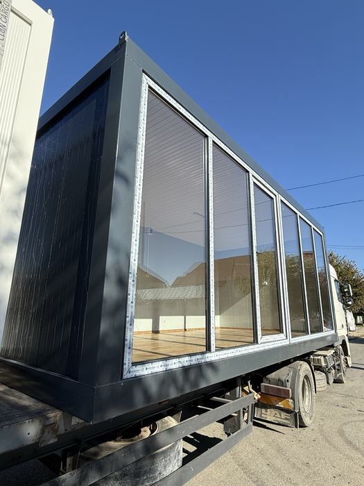 Vand containere modulare gri antracit vitrina