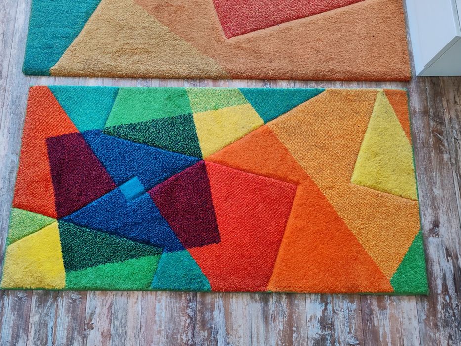 Covor living sufragerie Set 2 covoare multicolor 78x151cm si 156x232cm