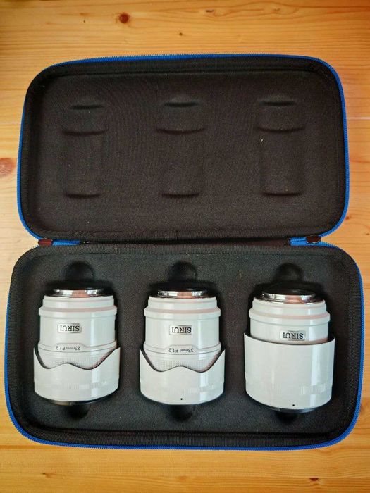 3 Obiective Sirui Sniper f/1.2 Autofocus (23mm, 33mm, 56mm) - Sony E