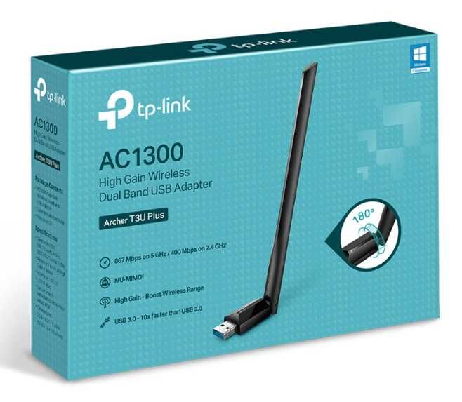 TP-Link Archer T3U Plus Двухдиапазонный Wi‑Fi USB‑адаптер adapter