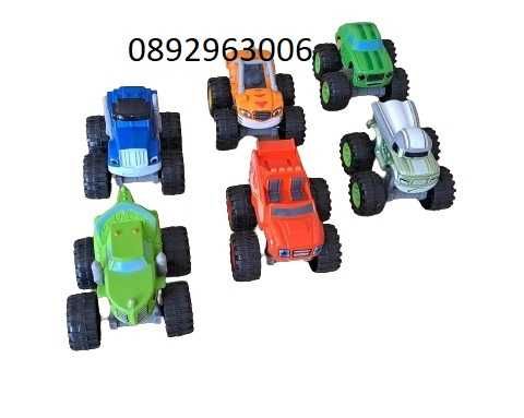Комплект 6 броя състезателни колички Blaze and The Monster Machines