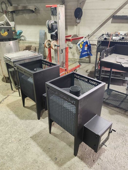 Soba metalica pentru sauna sau spatii mici,cu geam termorezistent