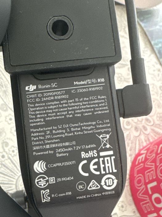 DJI Ronin-SC – stabilizator gimbal profesional