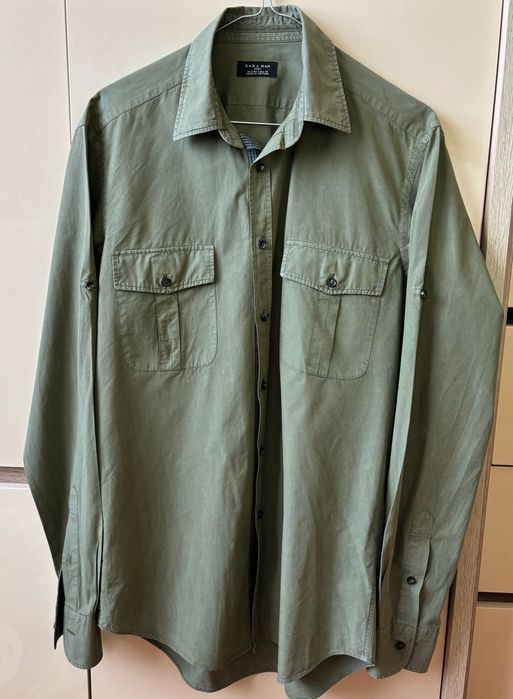 Cămasa casual kaki Zara