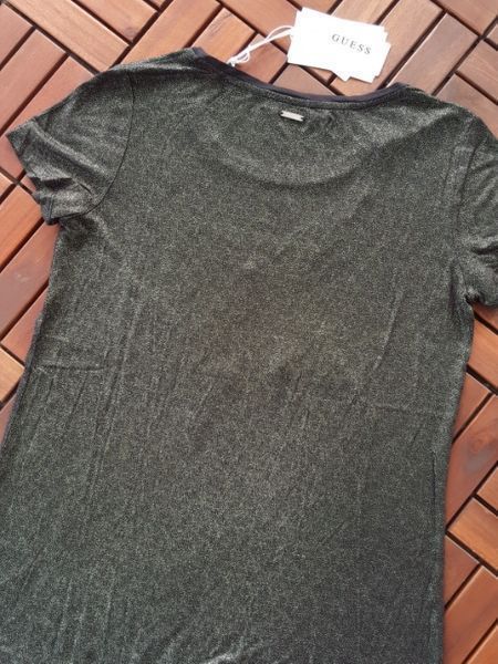 ПРОМО GUESS- L -Оригинална дамска тениска с пайети