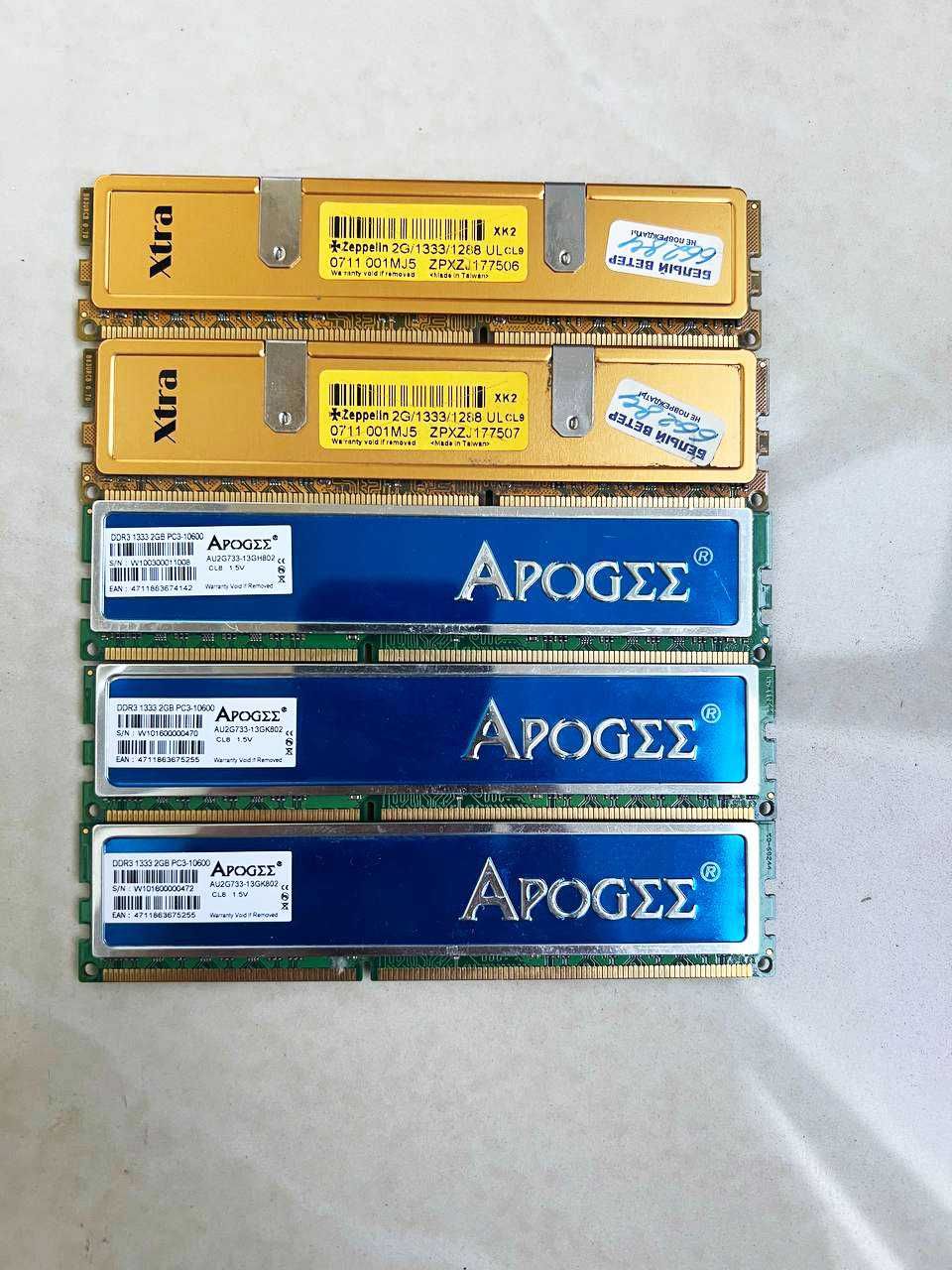 продам ОЗУ DDR4 8GB / DDR3 4GB 8GB