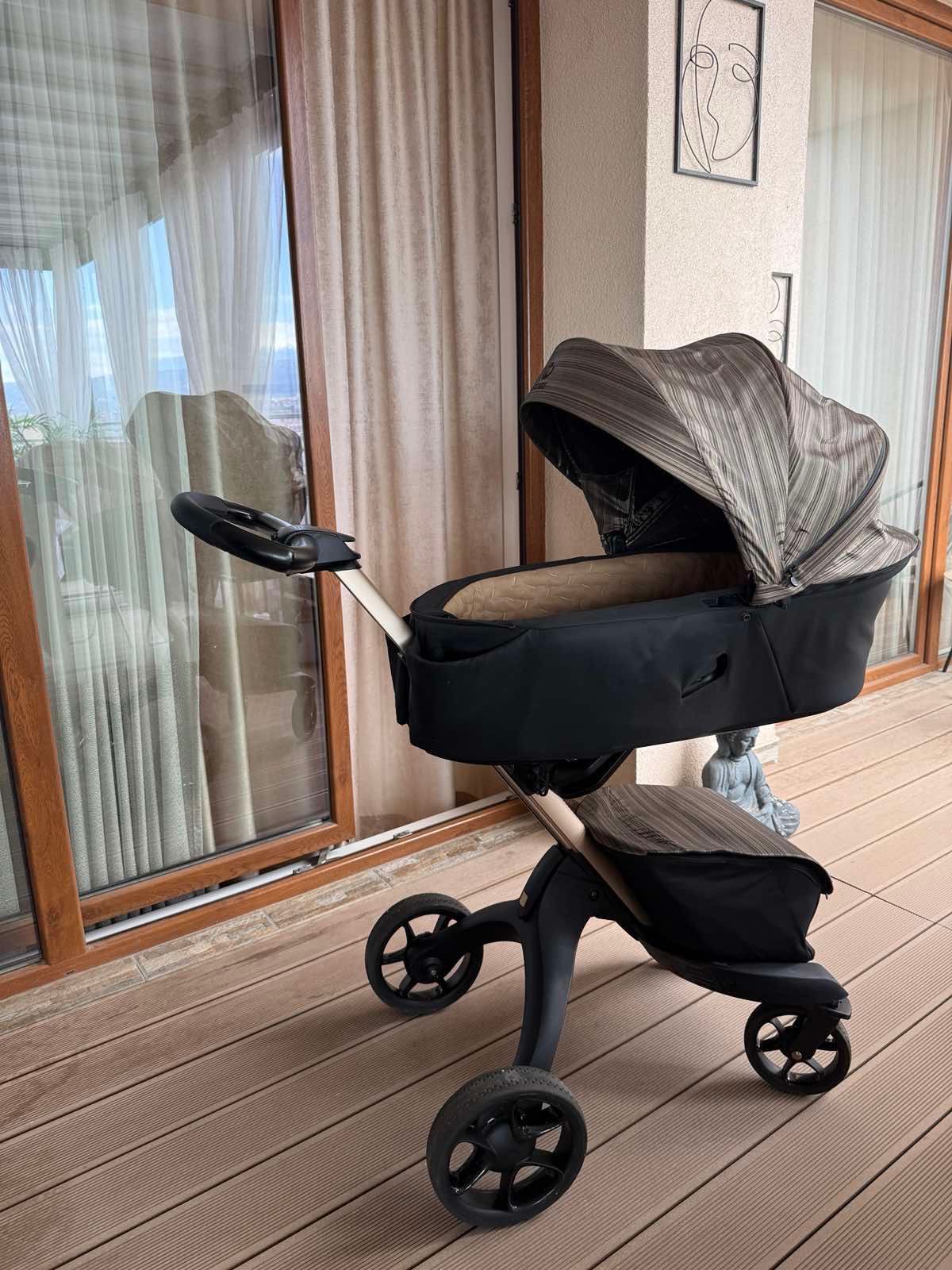 Детска количка Stokke Xplory X Limited Edition gold black