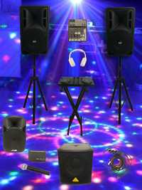 Inchiriez sistem de sunet sonorizare majorat petreceri nunta botez dj