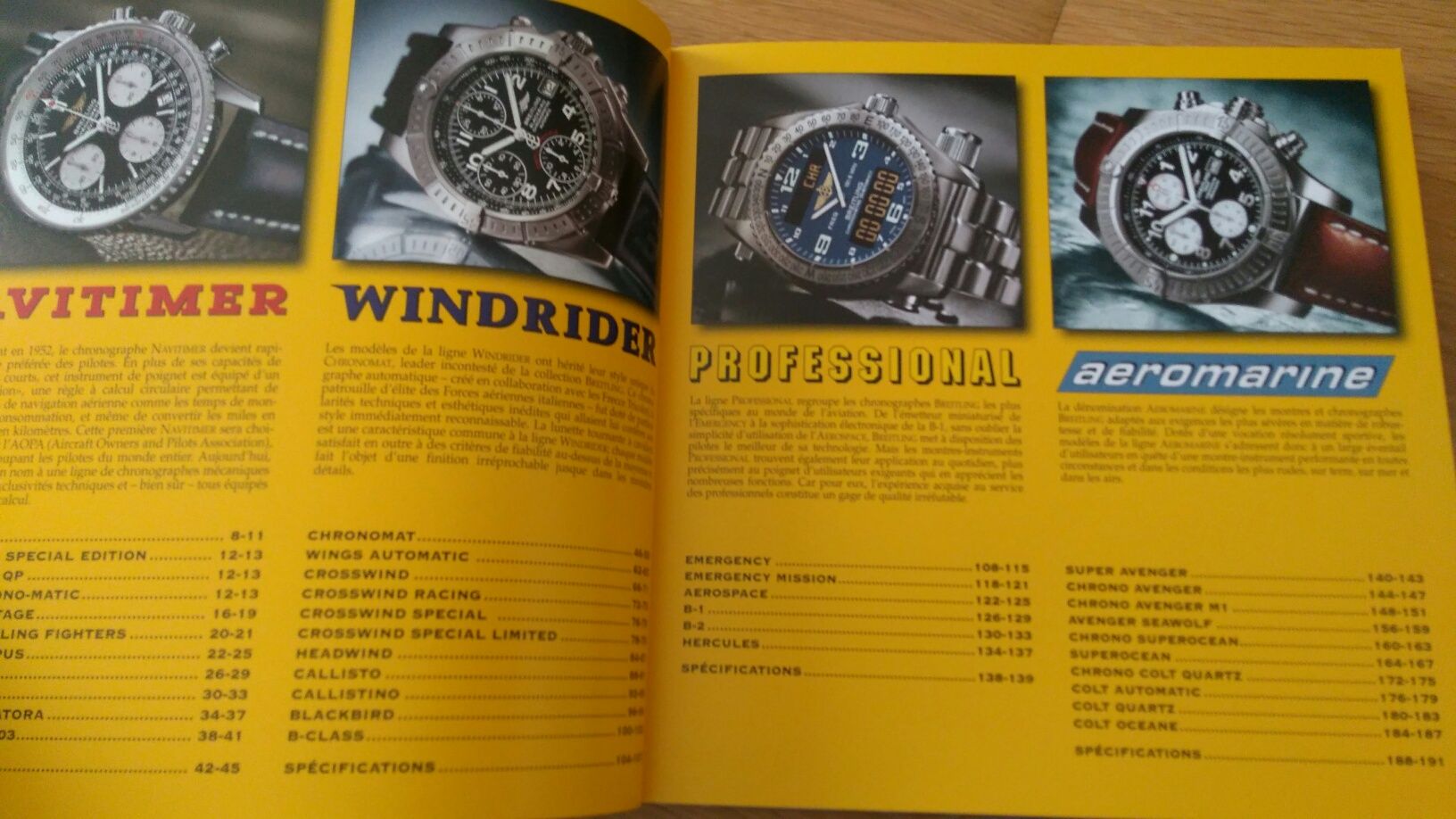 Catalog ceasuri Breitling 2004 franceza si 2005 2006