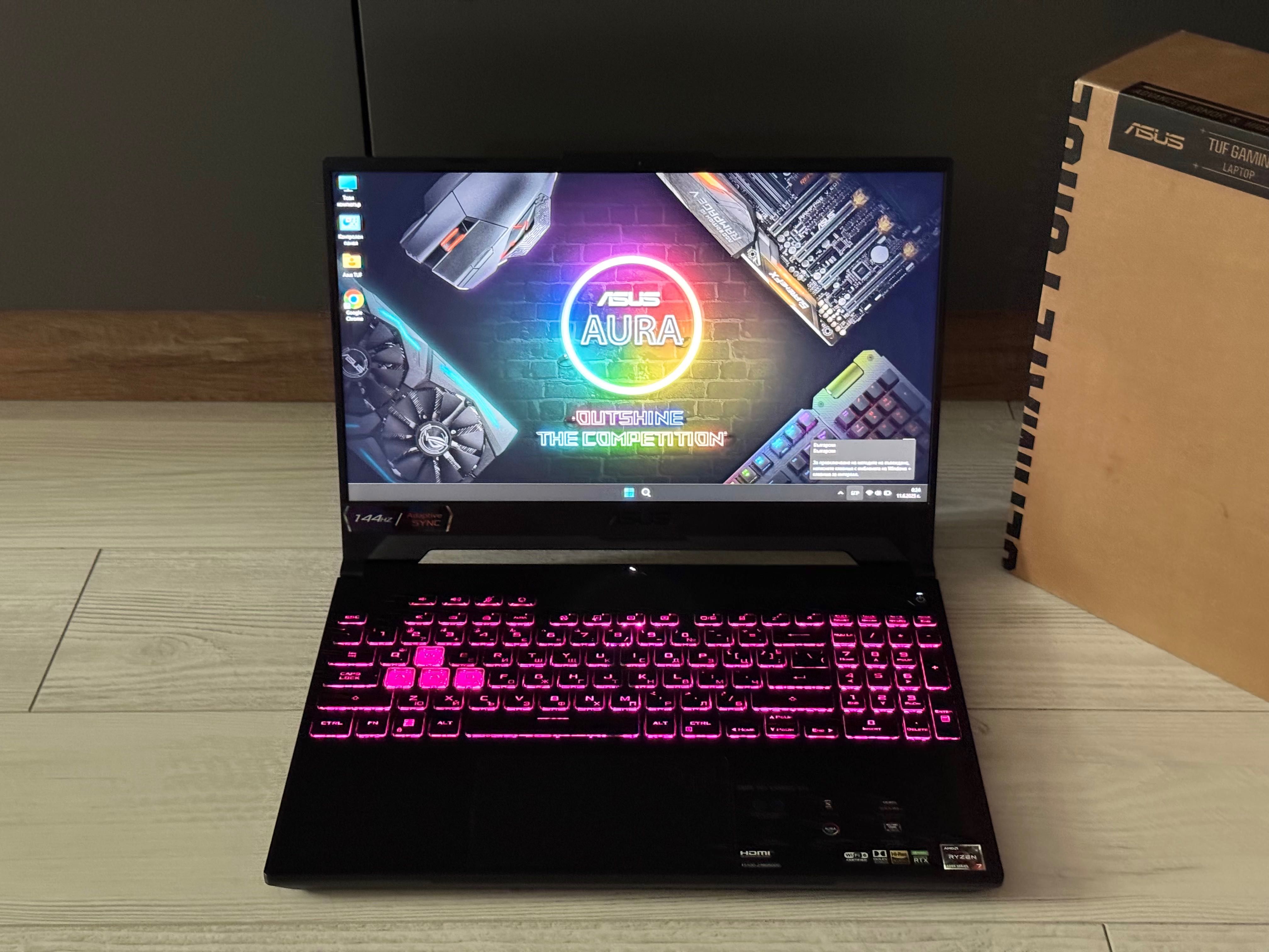 15.6 IPS 144hz /Ryzen 7 6800H /RTX 3060 /24GB ram /512ssd/ Asus TUF