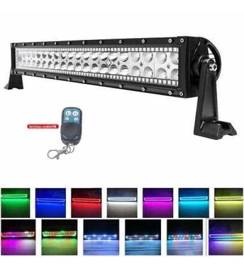 led bar de 82 cm spot si flood cu telecomanda lumina alb 6000k