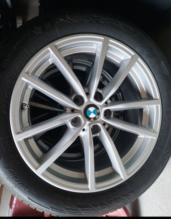 Jante BMW 5×112 R 17  originale noi cu anvelope foarte bune de iarnă