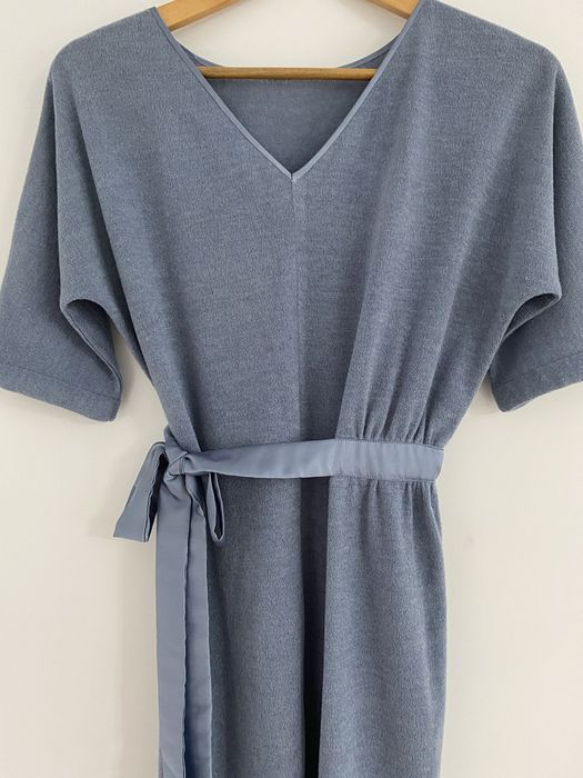 Rochie baby blue marimea M cordon in talie