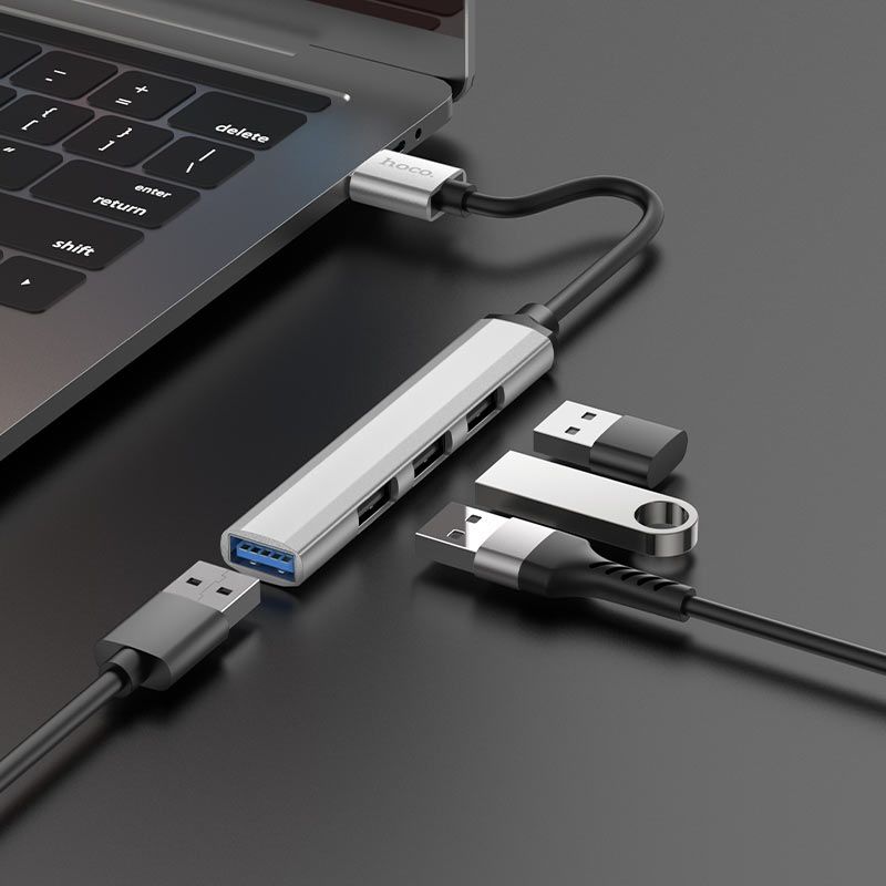 Hoco HB26 USB хаб 4-в-1  USB3.0+USB2.0*3