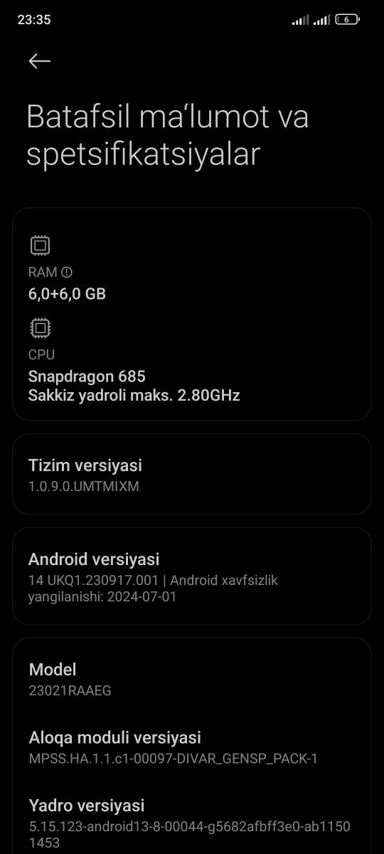 Redmi note 12 , kafolati bor