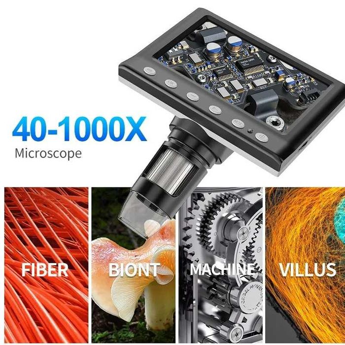 Microscop x1000 ecran LCD HD recorder