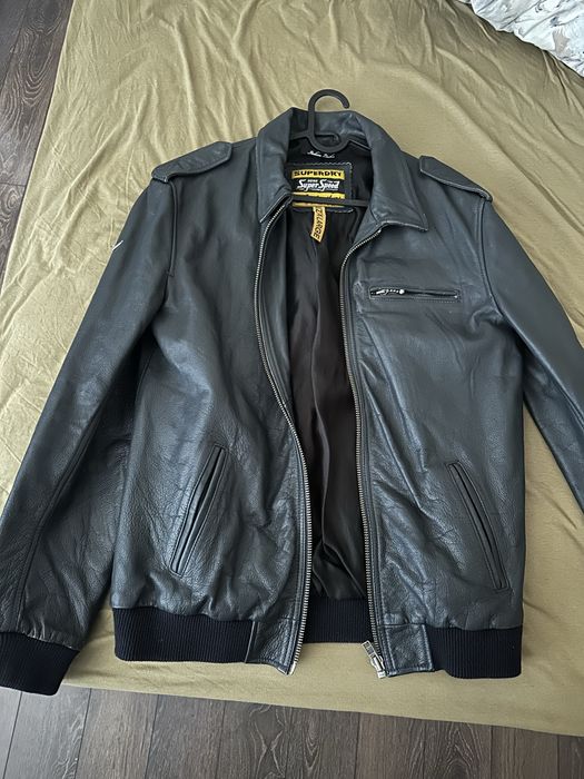 Superdry кожено яке размер М