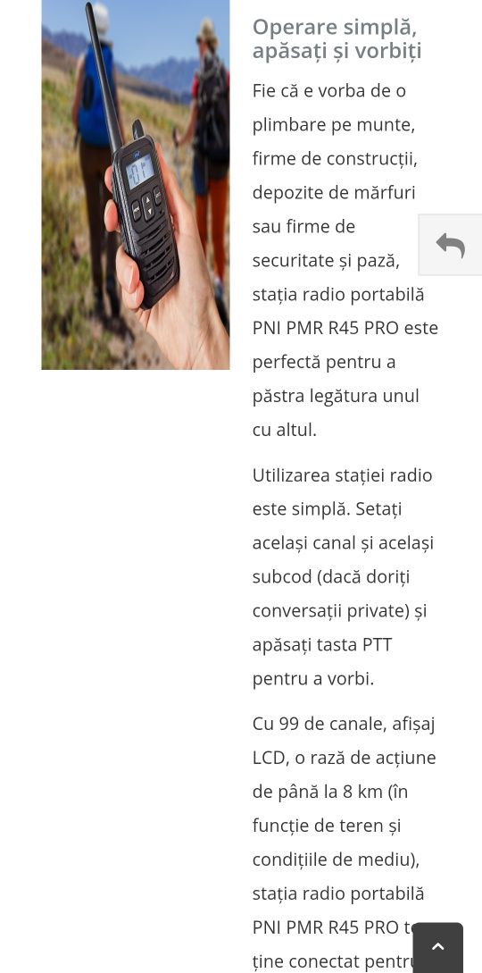 Statie radio portabila noua