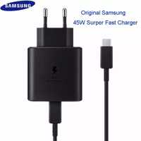 Incarcator Super Fast Charger 45W + Cablu Type C Compatibil Samsung