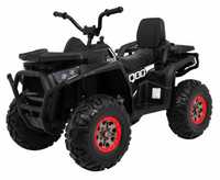 ATV electric copii 3-8 ani DESERT 900 4x4 180W,R.Moi,Scaun Piele Negru