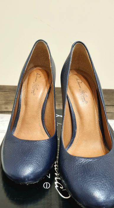 Donna Italiana Blue Navy high heels обувки