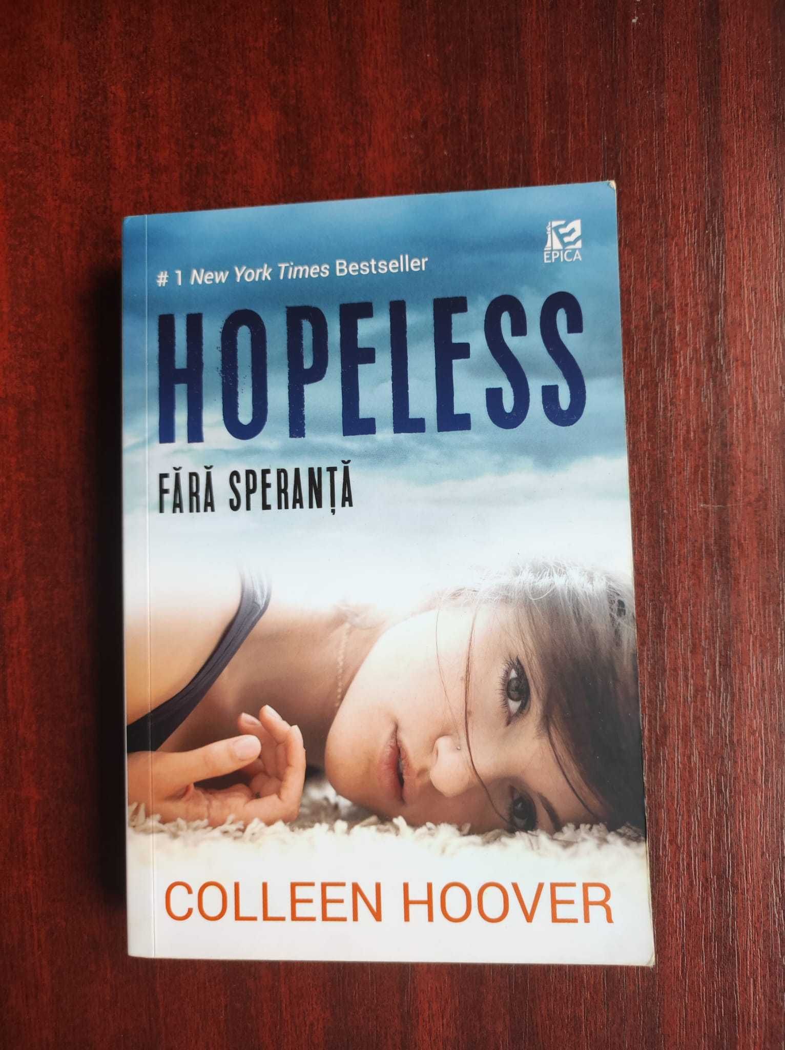 Romanul "Hopeless: Fara Speranta" de Colleen Hoover