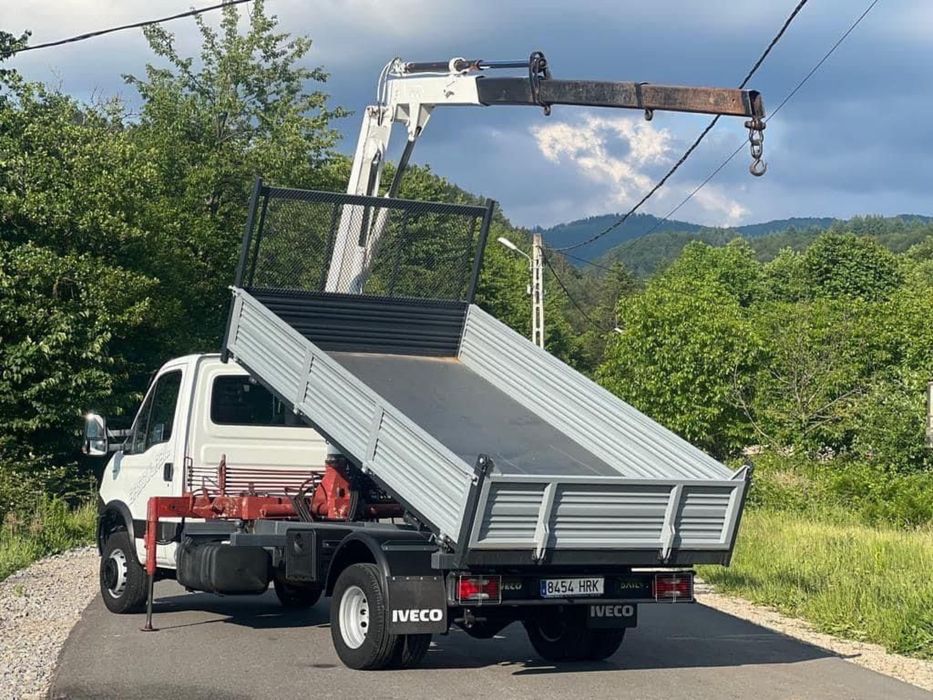 Vând Iveco Basculabil cu Macara