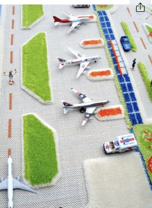 Covor pentru copii, senzorial 3D, Model Mini City