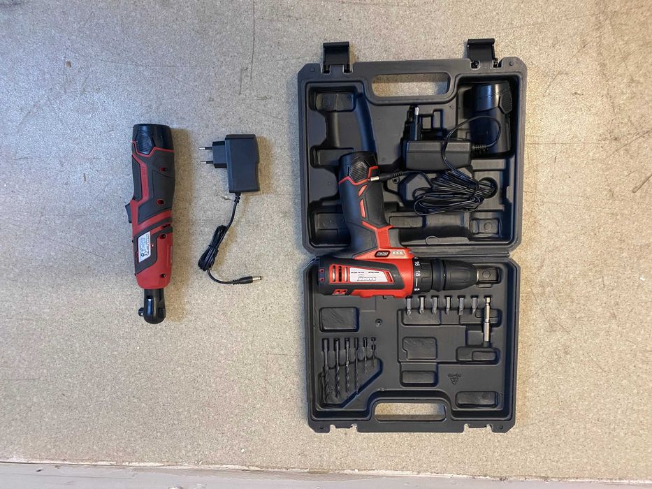 Тресчотка акум. Li-ion 12V 2Ah 1h 3/8" 40Nm /Бормашина акум. 12V 2-ск.