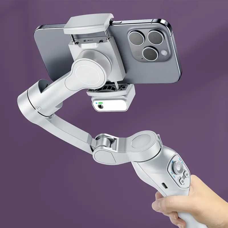 L7Cpro+ AI Smartphone Gimbal Stabilizer, 3-Axis Phone Stabilizer, RGB