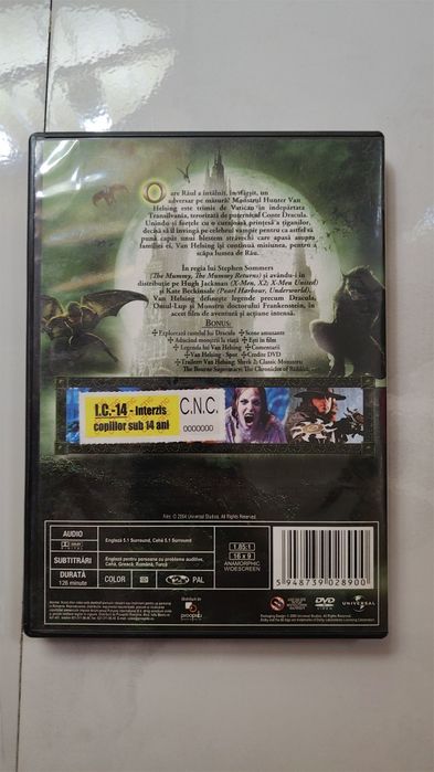 DVD Video Van Helsing Universal Hugh Jackman Kate Beckinsale