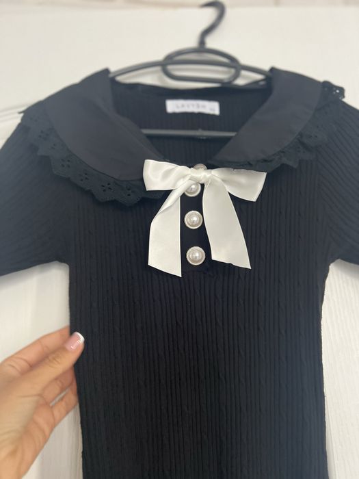 Елегантна рипсена рокля.