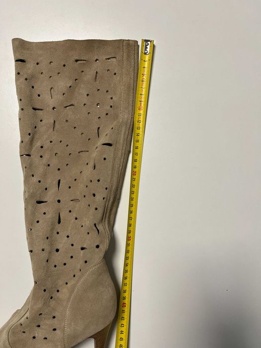 Cizme inalte Benvenuti piele intoarsa, marime 39