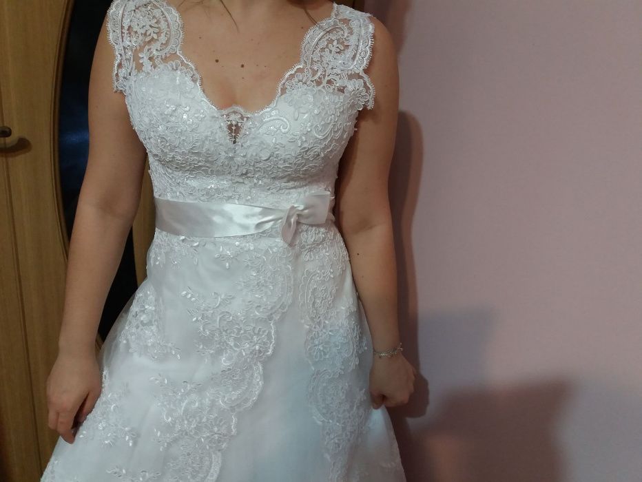 Rochie de mireasa alba marimea 36/38
