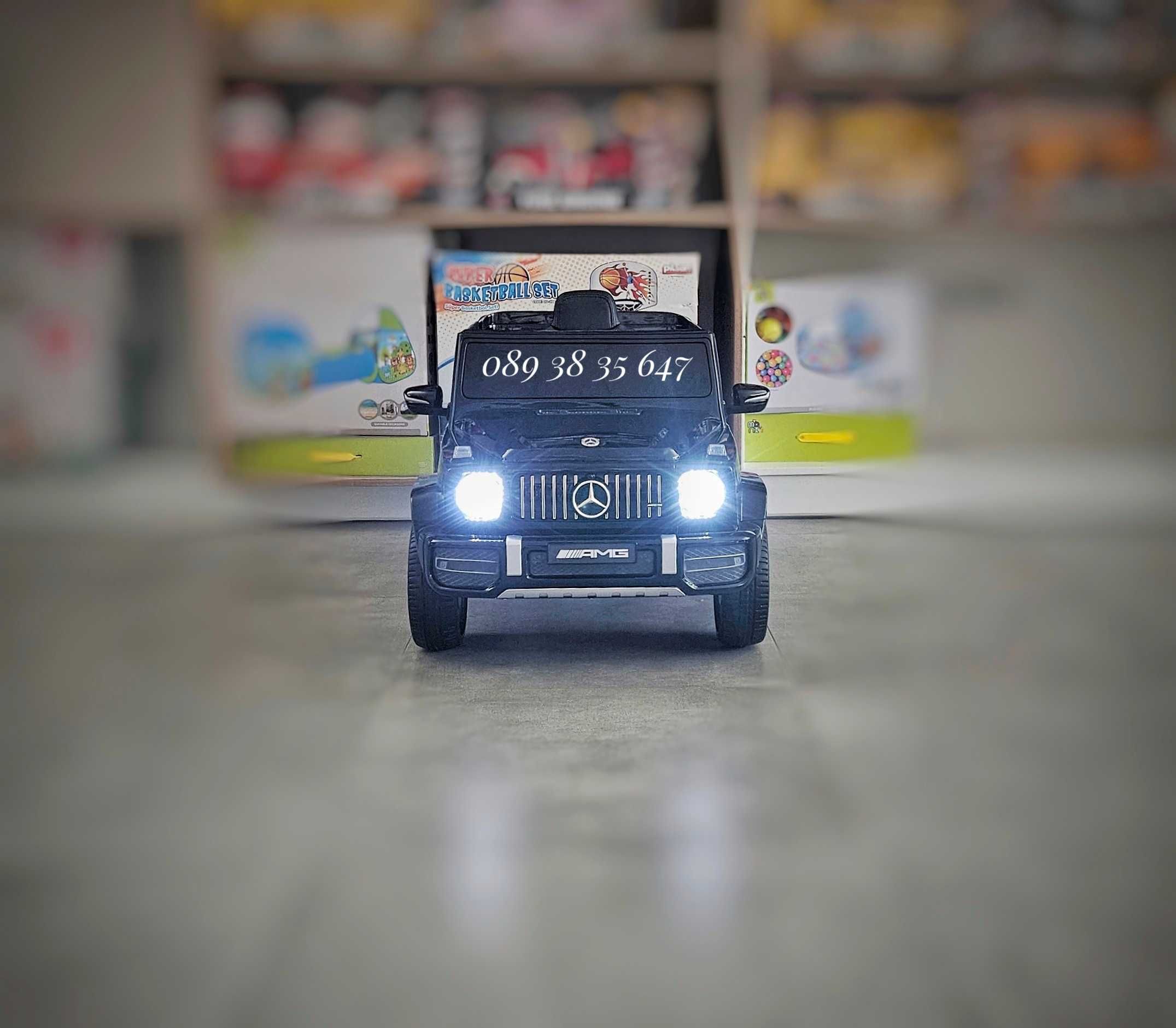 ХИТ!НОВО!Акумулаторен джип Mercedes G63 AMG с 12V,EVA гуми,металик,USB