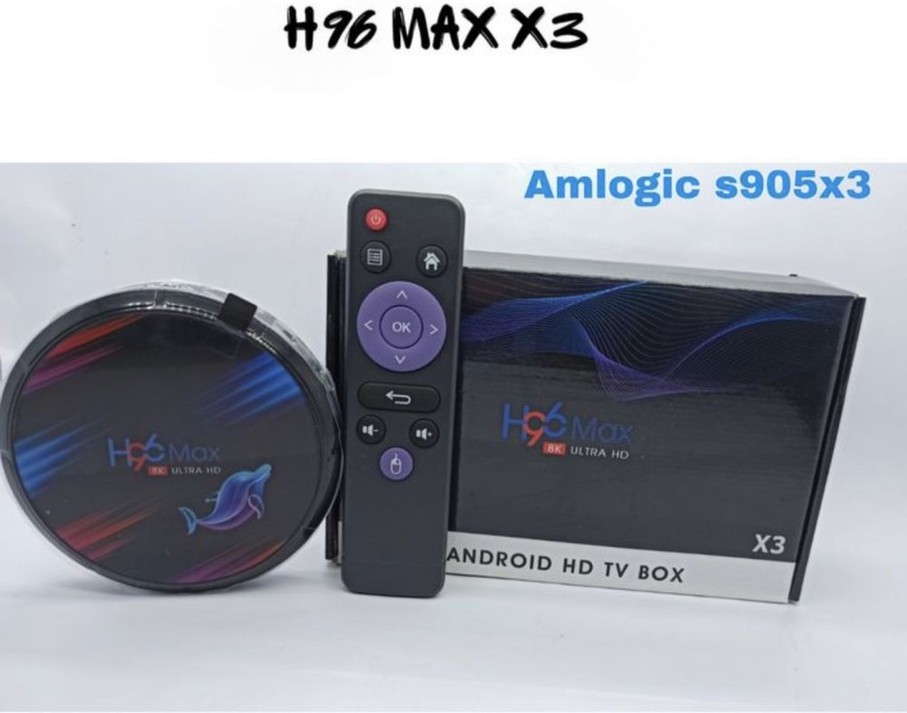 Tv box Android tv прошивка H96 max x3 4/32 гб