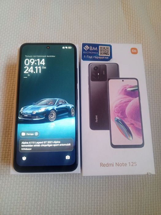 Redmi note 12s xotira 12/265