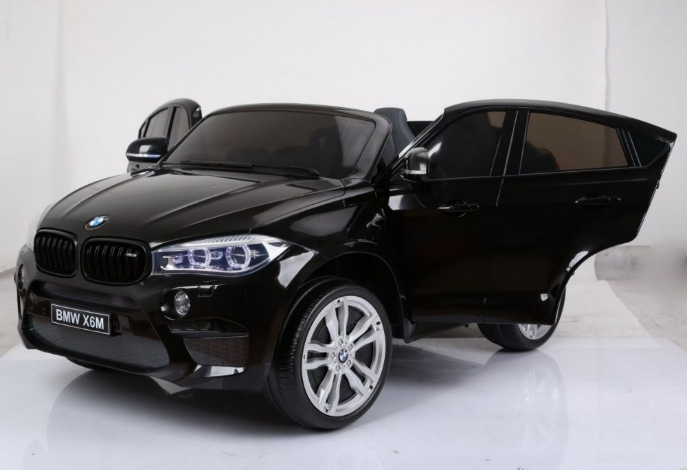 Masinuta electrica pt copii BMW X6M XXL 2-8 ani EVA/ Negru metalizat