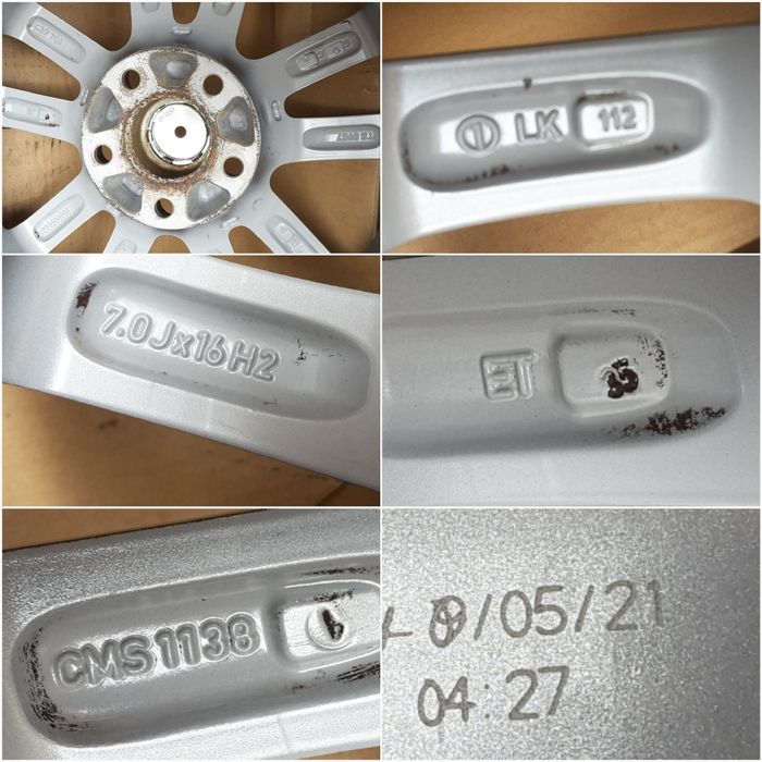 jante aliaj 16; 5x112;Mercedes C,V class w203, w204, w205,Vito w447