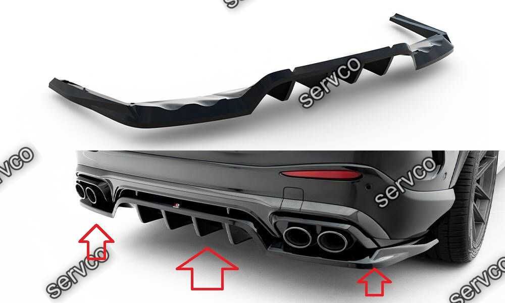 Prelungire bara spate Mercedes GLC X254 43 AMG 2022- v2 Maxton Design