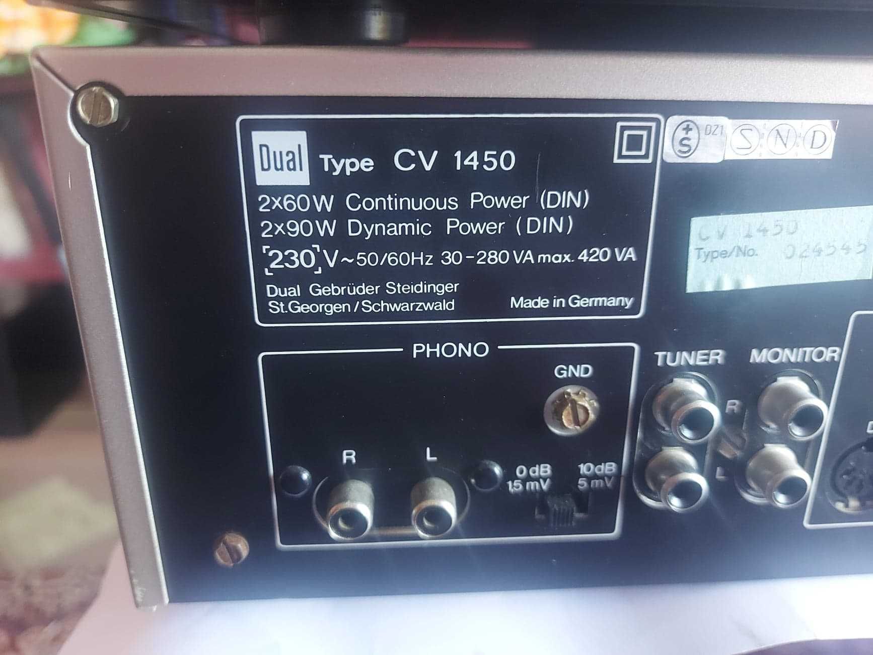 Dual CV-1450+CT-1250 linie HIFI vintage