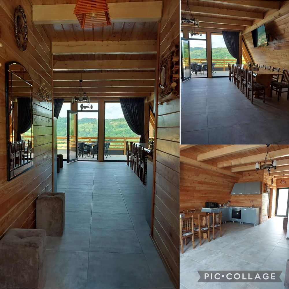 Cabana A Frame Panoramic Apuseni de inchiriat cu ciubar jacuzzi