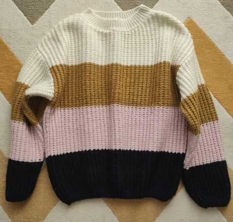 Vand bluza mango cu dungi, groasa tricotata oversized marimea S