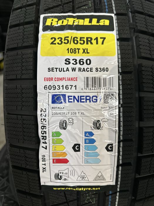 Нови Зимни Гуми ROTALLA S360 235/65R17 108T XL НОВ DOT 2356517