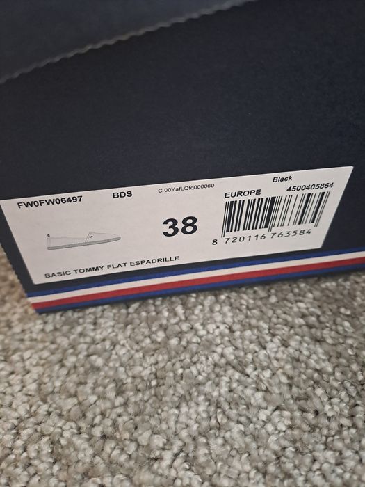 Tommy Hilfiger еспадрили 38