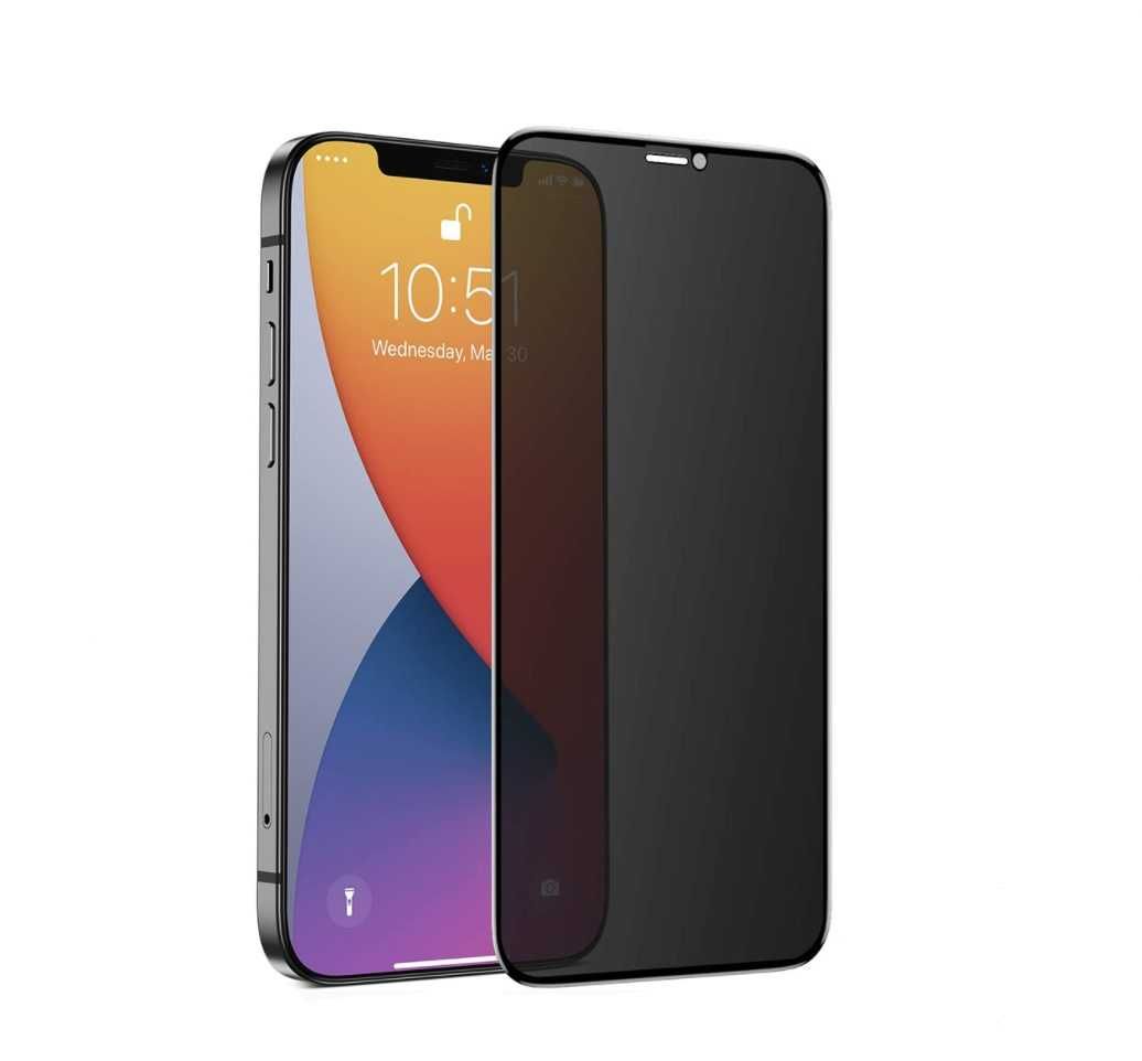 Folie de Sticla Privacy iPhone XS MAX - Tempered Glass Full -