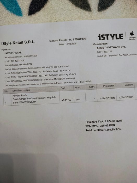 Airpods pro 3 sigilate