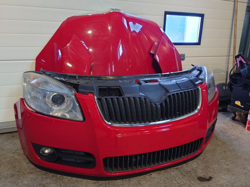 Fata completa Skoda Fabia 2 nfl 2008 capota bara far aripa trager